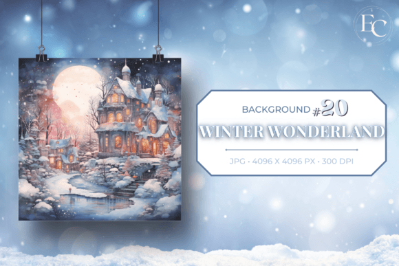 Download Snowy Christmas Town Winter Background - Premium Resources