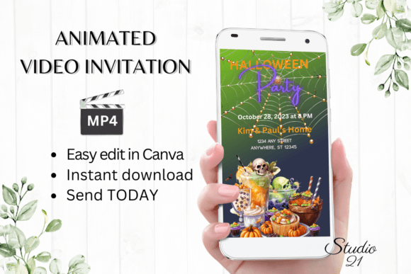 Download Digital Halloween Party Invitation - Digital halloween Collection