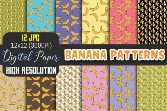Download Banana Pattern - Digital Paper - Banana pattern Collection