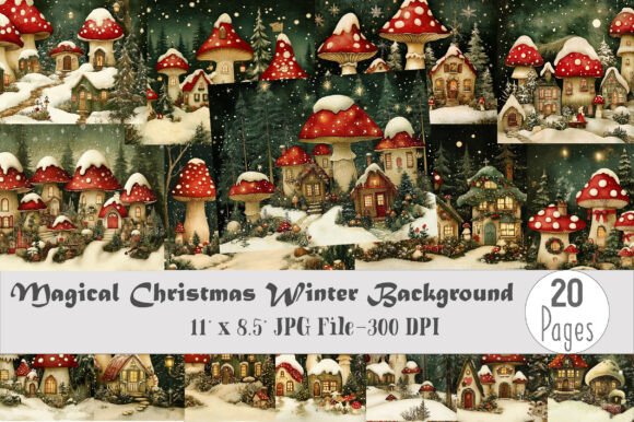 Download Magical Christmas Winter Background - Winter background Collection