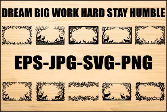 Download Black and White Frame Nature SVG Bundle - Premium Resources