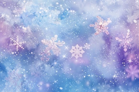 Download Light Blue and Purple Winter Background - Premium Bundle