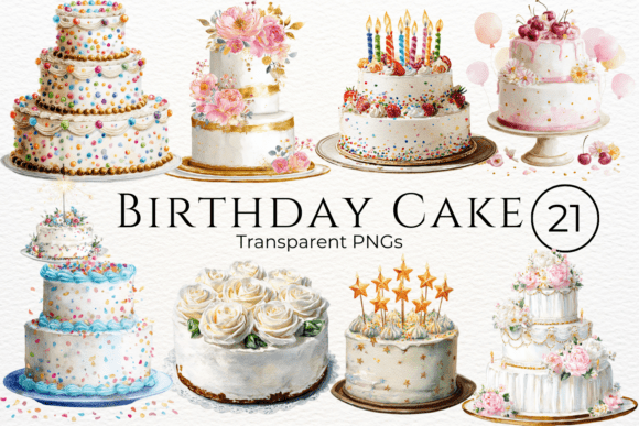 Download Birthday Cake Watercolor Clipart - Watercolor clipart Collection