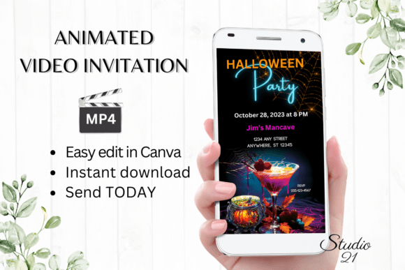 Download Digital Halloween Party Invitation - Digital halloween Collection