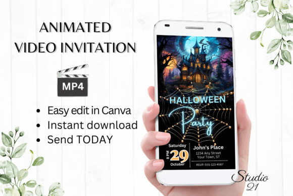 Download Digital Halloween Party Invitation - Digital halloween Collection
