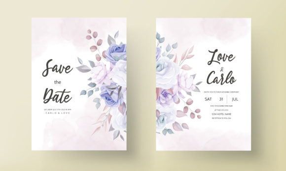 Download Purple Floral Wedding Invitation Design - Invitation design Collection