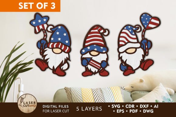 Download Patriotic Gnomes Independence Day - Gnomes Collection