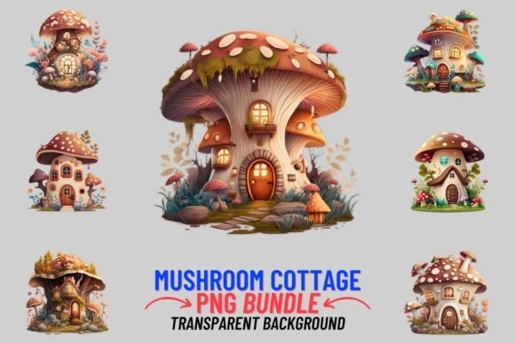 Download Mushroom Magic Cottage 8 PNG Clipart - Magic cottage Collection