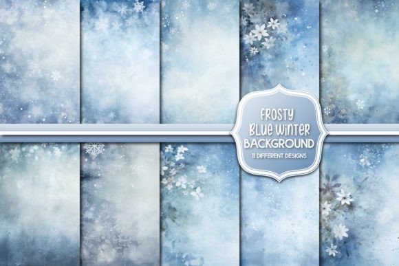 Download Frosty Blue Winter Background Designs - Winter background Collection