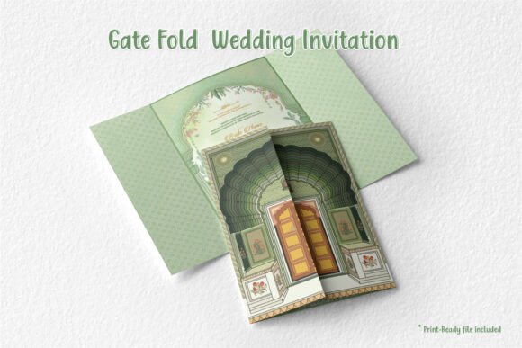 Download Gate Fold Wedding Invitation Design - Invitation design Collection